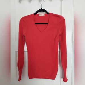 Coral Uniqlo Cashmere Sweater